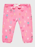 Spodnie i spodenki dla dziewczynek - Zippy Spodnie dresowe 228-6909ZT Różowy Regular Fit - miniaturka - grafika 1