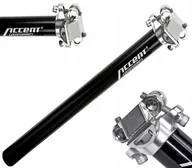 Siodełka rowerowe i akcesoria - Accent Wspornik siodła SP-408 czarny / Długość: 350 mm / Średnica: 31,8 - miniaturka - grafika 1