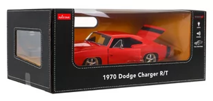 1970 Dodge Charger RT czerwony RASTAR model 1:16 Zdalnie sterowane auto + Pilot - Zabawki zdalnie sterowane - miniaturka - grafika 1