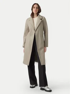 Vero Moda Płaszcz przejściowy Fortuneaya 10278330 Beżowy Regular Fit - Płaszcze damskie - miniaturka - grafika 1