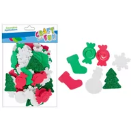 Pozostałe akcesoria dla plastyków - Craft with Fun Ozdoba Bn Eva Mix samoprzylepna 80szt Pbh 12/288 - miniaturka - grafika 1