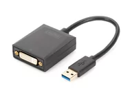 Adaptery i przejściówki - Digitus DA-70842 USB 3.0 to DVI Adapter Czarny DA-70842 - miniaturka - grafika 1