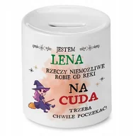Skarbonki - Skarbonka dla Leny na Urodziny Idealny Prezent z Nadrukiem ze Zdjęciem - miniaturka - grafika 1