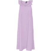 Sukienki - Sukienka damska Vero Moda Kelly C Strap Calf midi lawendowa -M - VERO MODA - miniaturka - grafika 1