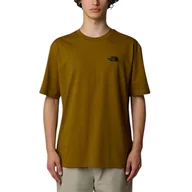 Koszulki męskie - The North Face Męskie S/S Essential Oversize Koszulka Moss Green S - miniaturka - grafika 1