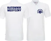 Odzież robocza - Promostars LPP - Koszulka Polo męska RATOWNIK MEDYCZNY biała - miniaturka - grafika 1