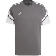 Koszulki męskie - ND05_K14127-S HD2316 Koszulka męska adidas Condivo 22 Tee szaro-biała HD2316 r.S - miniaturka - grafika 1