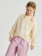 Bluzki dla dziewczynek - Reserved - Koszulka z nadrukiem - jasnożółty - miniaturka - grafika 1