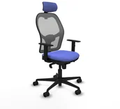 Fotele i krzesła biurowe - Krzesło Biurowe z Zagłówkiem Piqueras y Crespo 1D036N2 Jasnoniebieski - miniaturka - grafika 1