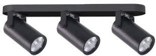 Czarna lampa sufitowa z 3 reflektorkami - Z072 F0-H60 - Pozostałe oświetlenie - miniaturka - grafika 1
