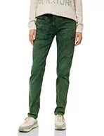Spodnie damskie - Cecil Damskie spodnie jeansowe B375822 Slim, Deep Pine Green, W26/L32, Deep Pine Green, 26W / 32L - miniaturka - grafika 1