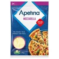 Sery - Arla Apetina Ser wiórkowany mozzarella 200 g - miniaturka - grafika 1