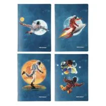 Zeszyt A4/60K kratka PP Cosmo (4szt) NARCISSUS - Zeszyty szkolne - miniaturka - grafika 1