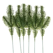 Zabawki kreatywne - Zestaw 6 sztuk gałązek sosny 26cm ŚWIĄTECZNE - miniaturka - grafika 1