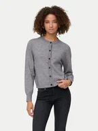 Swetry damskie - ONLY Kardigan Camille 15349639 Szary Regular Fit - miniaturka - grafika 1