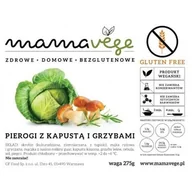 Szybkie dania obiadowe - Pierogi z kapustą i grzybami BEZGLUTENOWE 275 g Mamavege - miniaturka - grafika 1