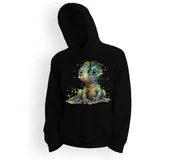 Bluzy dla dziewczynek - Bluza dziecięca z kapturem gekon dzieciak 116 5made - miniaturka - grafika 1