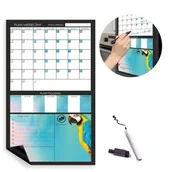 Dekoracje domu - Kalendarz suchościeralny + Pisak z magnesem PLANER /NaklejkiOzdobne - miniaturka - grafika 1