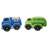 Zabawki sensoryczne - Lexibook Ciężarówki z bioplastiku 18 cm - miniaturka - grafika 1