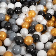 Suche baseny - Piłki dla dzieci ∅7cm do basenu z piłkami Plastikowe piłki do zabawy 500 sztuk GOLD - miniaturka - grafika 1