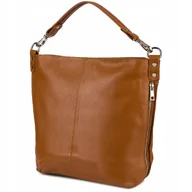 Torebki damskie - Torebka damska skórzana elegancka duża klasyczna na ramię A4 bordo włoska - miniaturka - grafika 1