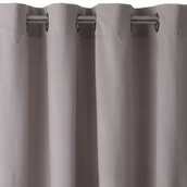 Zasłony - Zasłona welwetowa PIERRE 140x270 srebro na przelotkach, - miniaturka - grafika 1