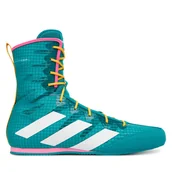 Kimona, stroje i obuwie - Buty bokserskie adidas Box Hog 4 JR5382 Zielony - miniaturka - grafika 1