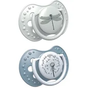 Smoczki uspokajające - Lovi Smoczek silikonowy Botanic Boy 3-6m, 2x - miniaturka - grafika 1