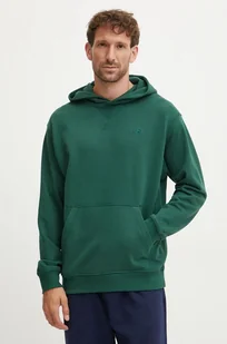 New Balance bluza bawełniana męska kolor zielony z kapturem gładka MT41534NWG - Bluzy męskie - miniaturka - grafika 1