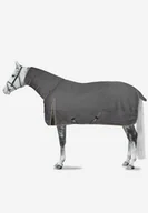 Derki dla konia - Horze Derka padokowa z kołnierzem Glasgow 150g 600D - blackened pearl grey - miniaturka - grafika 1