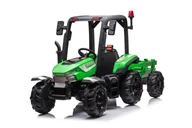Pojazdy elektryczne dla dzieci - Mamido Dziecięcy Traktor Na Akumulator Z Przyczepą 24V Blast 2X200W Zielony - miniaturka - grafika 1