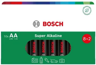 BATERIA BOSCH 10SZT AA SUPER ALKALINE LR6SA10B/00 - Baterie i akcesoria - miniaturka - grafika 1