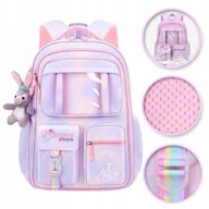 Plecaki szkolne i tornistry - Plecak Rainbow Sweet Szkolny Uniwersalny Kieszonki z Brelokiem - miniaturka - grafika 1