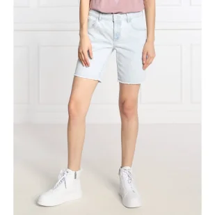 GUESS Szorty BOYFRIEND | Regular Fit - Spodenki damskie - miniaturka - grafika 1