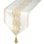 Obrusy i serwetki - Bieżnik EUROFIRANY Majorka 30 x 180 cm Biały - miniaturka - grafika 1