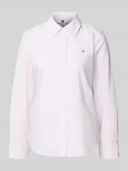 Bluzki damskie - Bluzka koszulowa o kroju regular fit z mieszanki bawełny - miniaturka - grafika 1