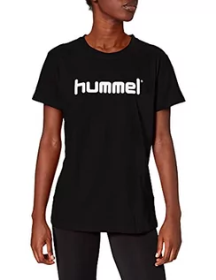 Koszulki i topy damskie - Hummel Hmlgo Cotton T-shirt damski z logo czarny czarny S 203518-2001 - grafika 1