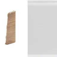 Listwy przypodłogowe - Arbiton Zakończenie prawe do listwy LARS (2 sztuki) biały matowy - miniaturka - grafika 1