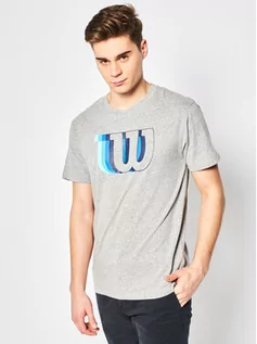 Koszulki i topy damskie - Wilson T-Shirt M Blur W Tech Tee WRA779602 Szary Regular Fit - grafika 1