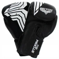 Rękawice bokserskie - Beltor Rękawice bokserskie STORM czarny rozmiar x 3 BEL/528#CZA - miniaturka - grafika 1