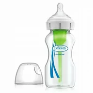 Butelki dla niemowląt - Dr Brown''s Butelka szklana Options+ szeroka 270ml - miniaturka - grafika 1