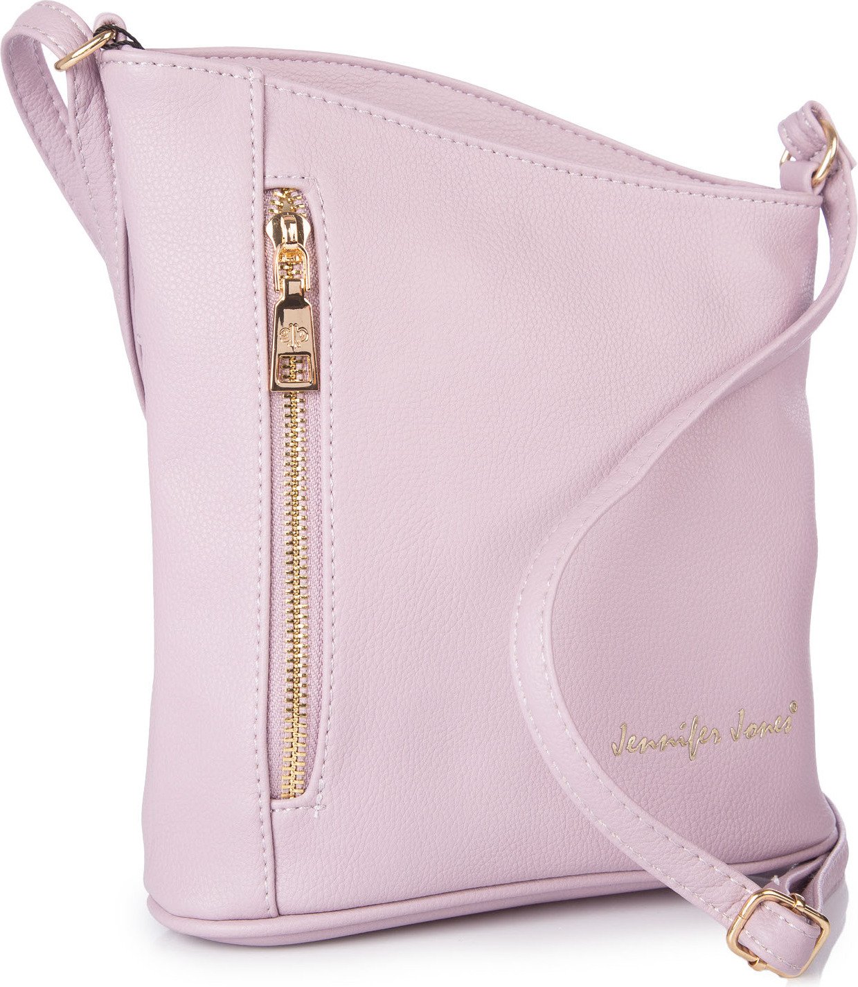 Jennifer Jones Torebka damska na ramię mała listonoszka wizytowa elegancka Jasnofioletowa
