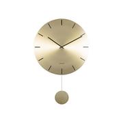 Zegary - Zegar wahadłowy w kolorze złota Karlsson Impressive, ø 20 cm - miniaturka - grafika 1