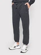 Spodnie sportowe męskie - CHAMPION Spodnie dresowe Jacquard Label 217086 Czarny Regular Fit - miniaturka - grafika 1
