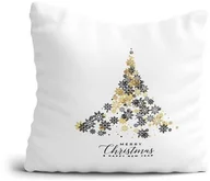 Gadżety dla niej i dla niego - Poduszka Świąteczna Merry Christmas and Happy New Year Prezent na Mikołaja Boże Narodzenie pod Choinkę Nowy Rok - miniaturka - grafika 1