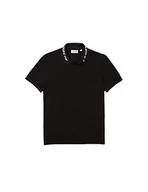 Koszulki męskie - Lacoste Męska koszulka polo PH9642, czarna, M - miniaturka - grafika 1