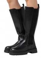 Kozaki damskie - EVEN&ODD CZARNE KLASYCZNE KOZAKI SKÓRA EKOLOGICZNA 40 T6B - miniaturka - grafika 1