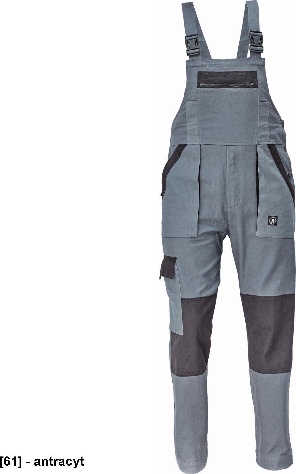 CERVA MAX NEO - ogrodniczki - antracyt 56