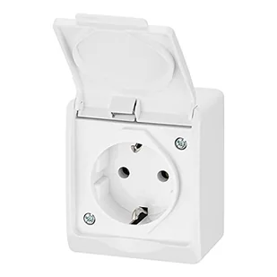 EPN HERMES GNT 2P+Z SCHUKO BIAŁY 0324-02 - Gniazdka elektryczne - miniaturka - grafika 1