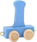 Pociągi dla dzieci - Small Foot Design Wagonik z literką I Alfabet Pociąg - miniaturka - grafika 1
